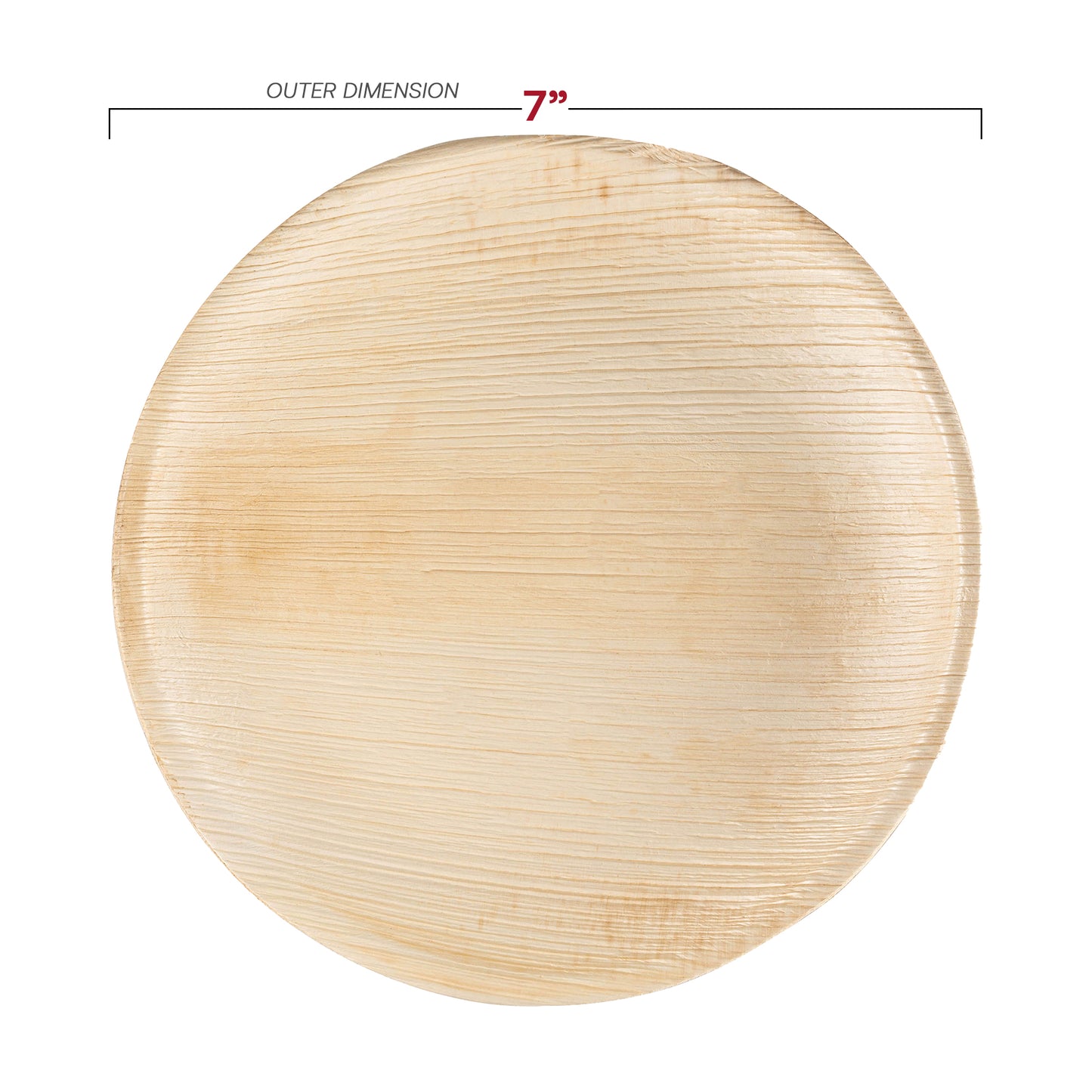 Round Palm Leaf Disposable Eco Friendly Dinnerware Value Set