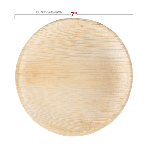Round Palm Leaf Disposable Eco Friendly Dinnerware Value Set