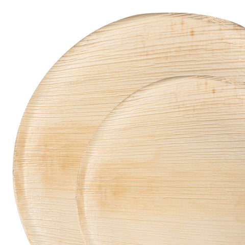 Round Palm Leaf Disposable Eco Friendly Dinnerware Value Set