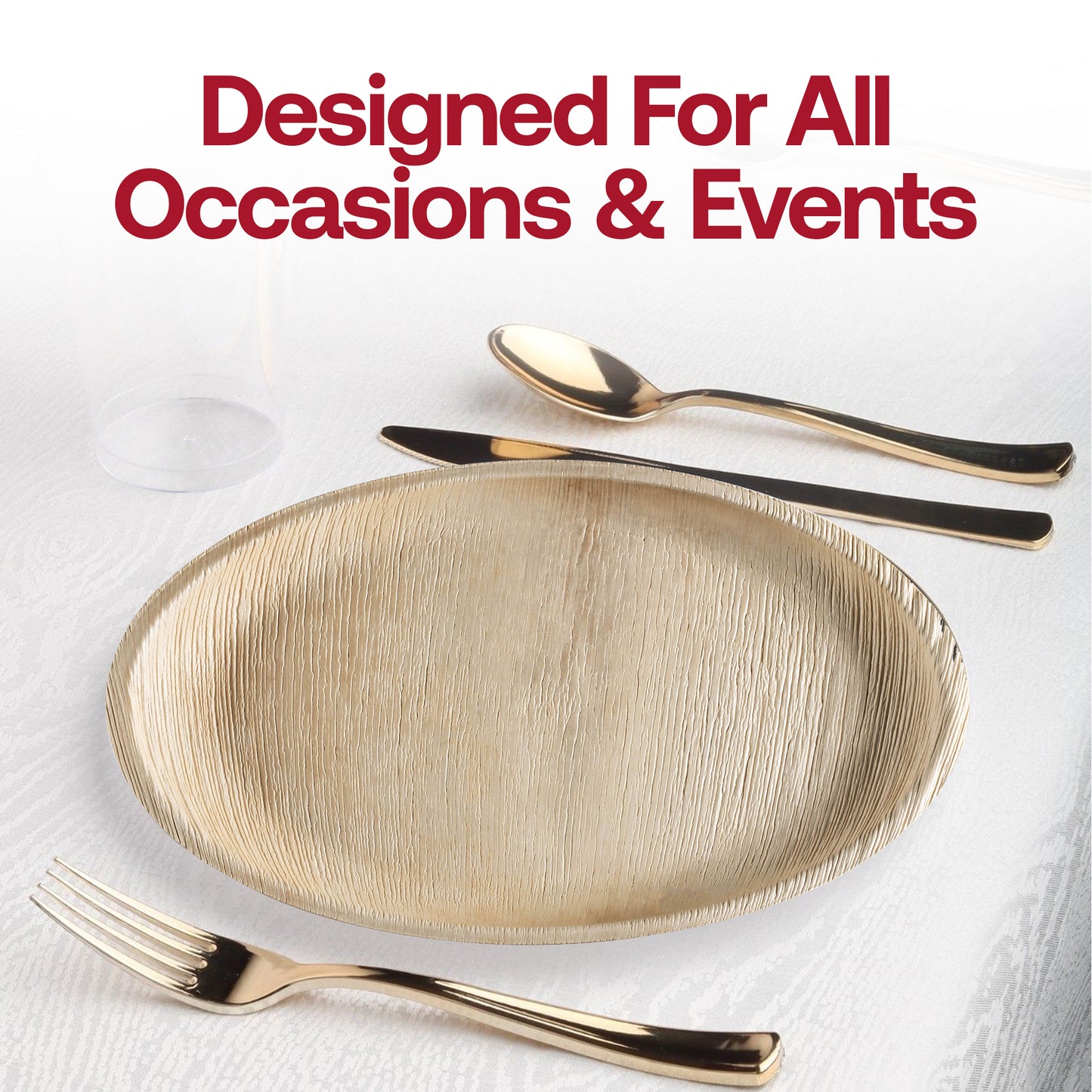 Round Palm Leaf Disposable Eco-Friendly Platters (12")