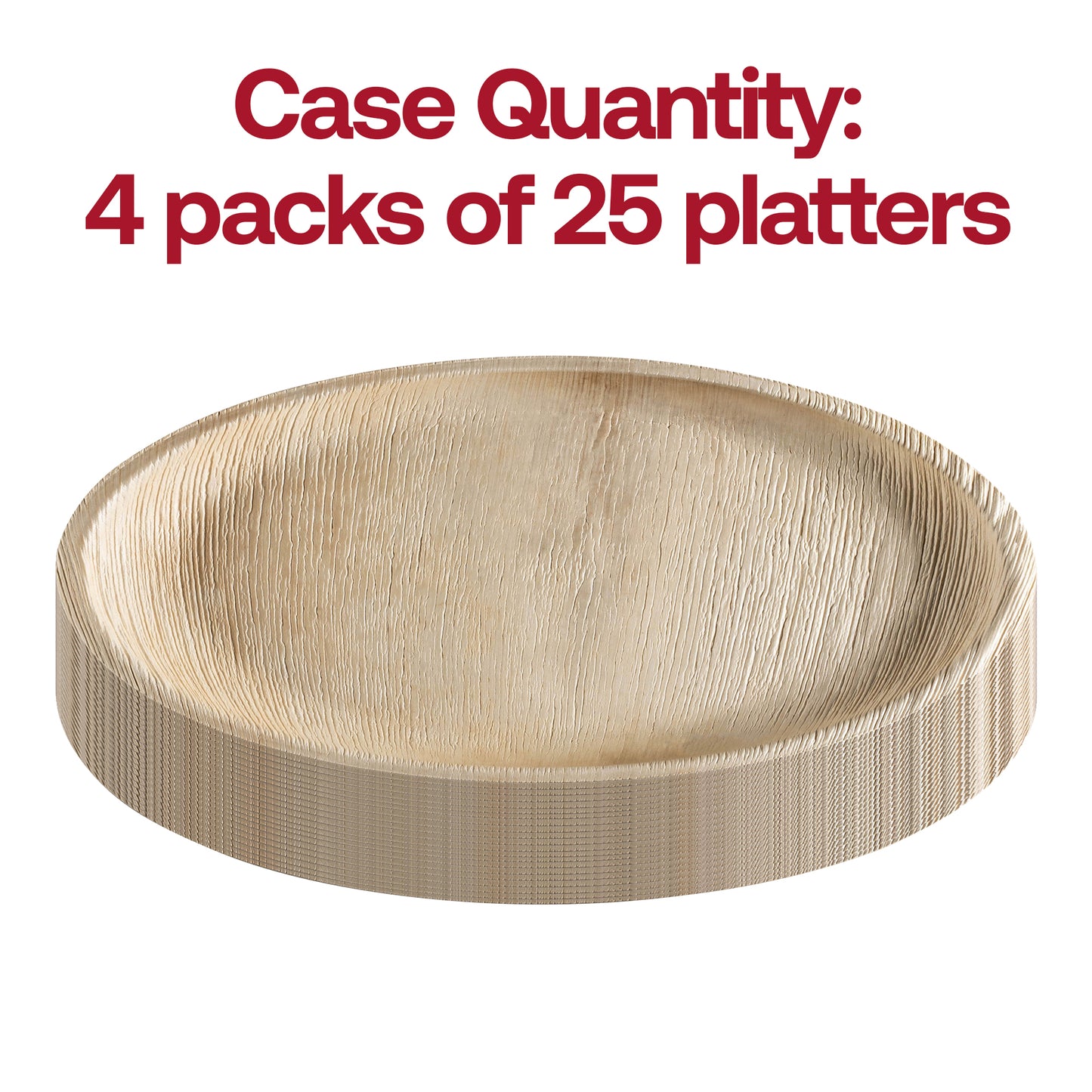 Round Palm Leaf Disposable Eco-Friendly Platters (12")