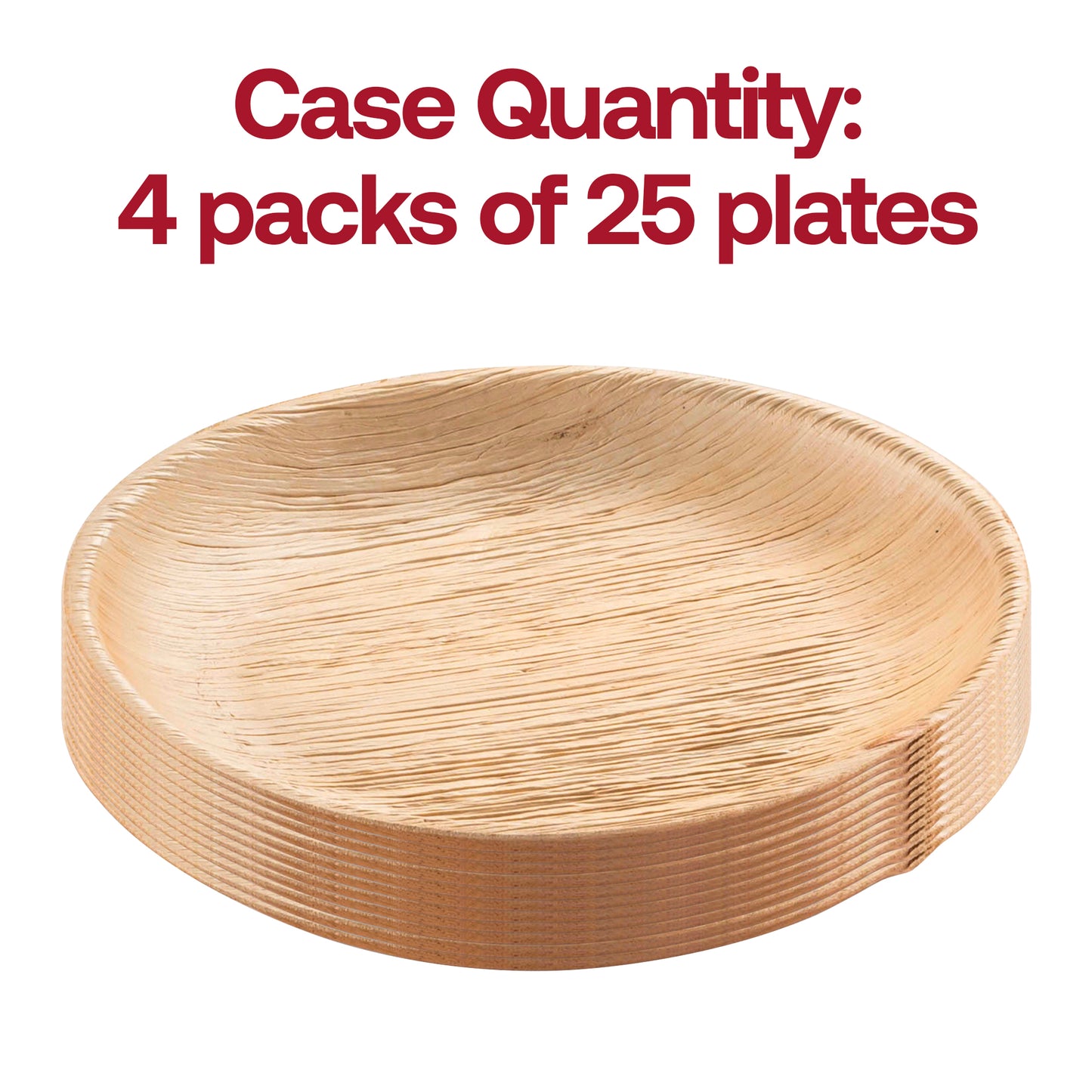 Round Palm Leaf Eco Friendly Salad Plates (8")