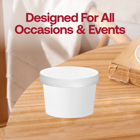 Paper Lids for Squat Paper Soup Cups