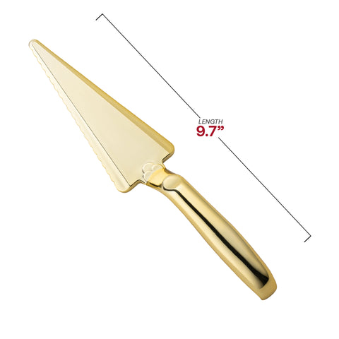 Shiny Gold Disposable Plastic Cake Lifters
