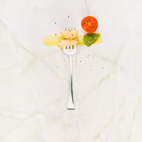 Shiny Metallic Silver Mini Disposable Plastic Tasting Forks