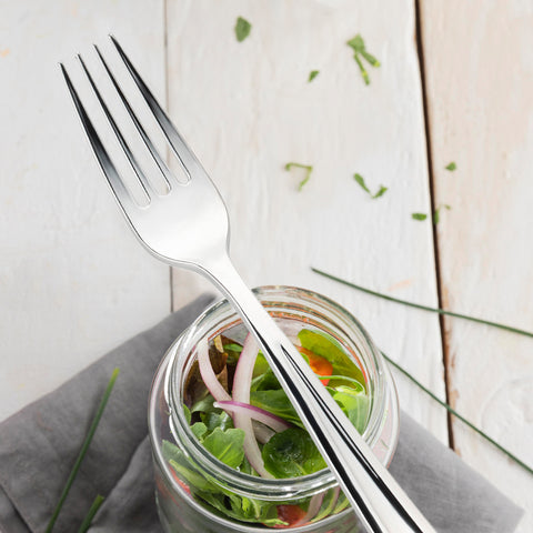 Shiny Metallic Silver Disposable Plastic Forks