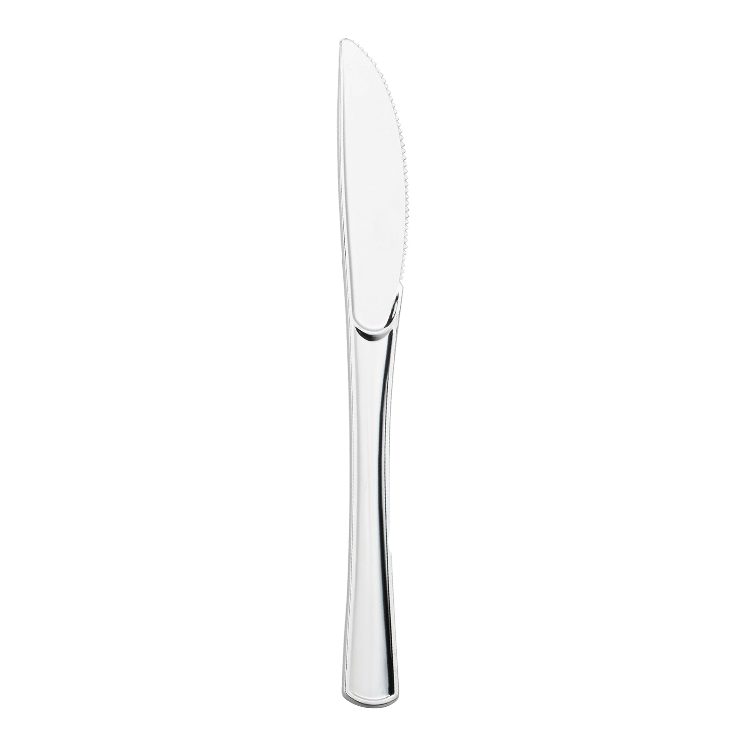 Shiny Metallic Silver Plastic Knives Main | The Kaya Collection