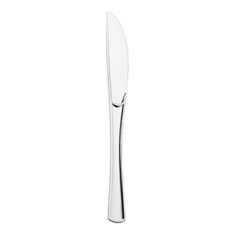 Shiny Metallic Silver Plastic Knives Main | The Kaya Collection