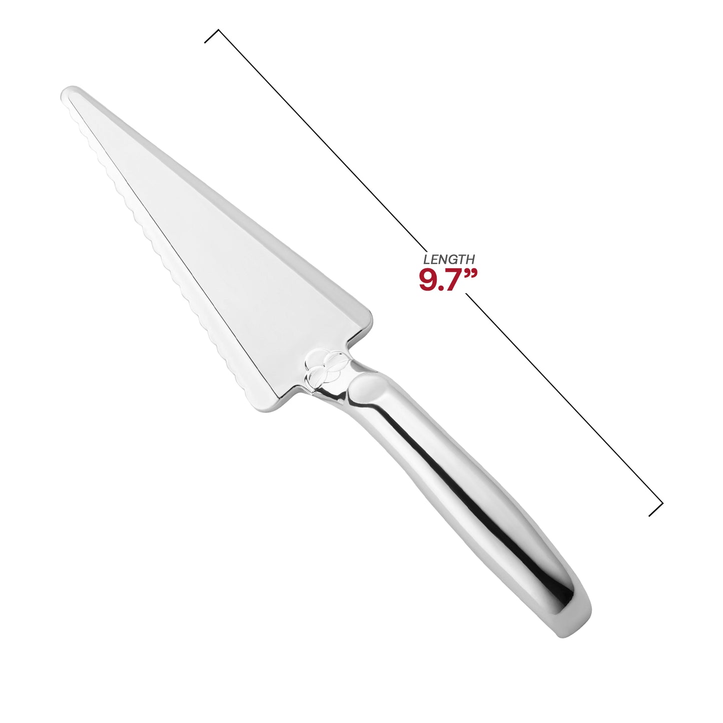Shiny Silver Disposable Plastic Cake Lifters