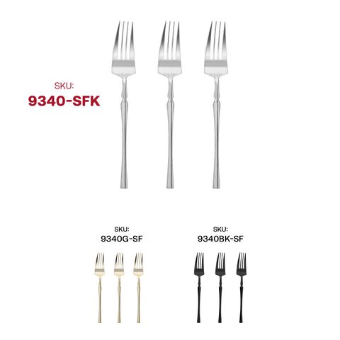 Shiny Metallic Silver Moderno Disposable Plastic Dinner Forks