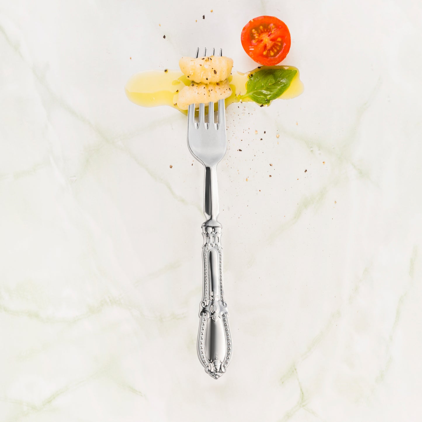 Silver Baroque Plastic Dinner Forks