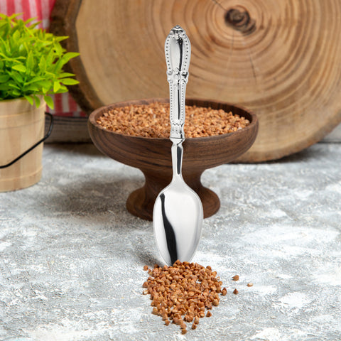 Silver Baroque Plastic Dinner Spoons