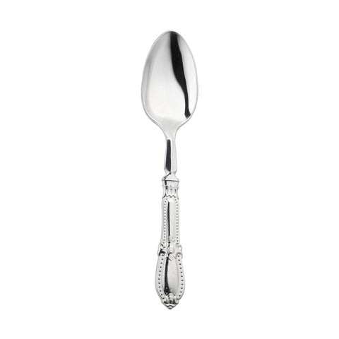 Silver Baroque Disposable Plastic Dinner Spoons Main | The Kaya Collection