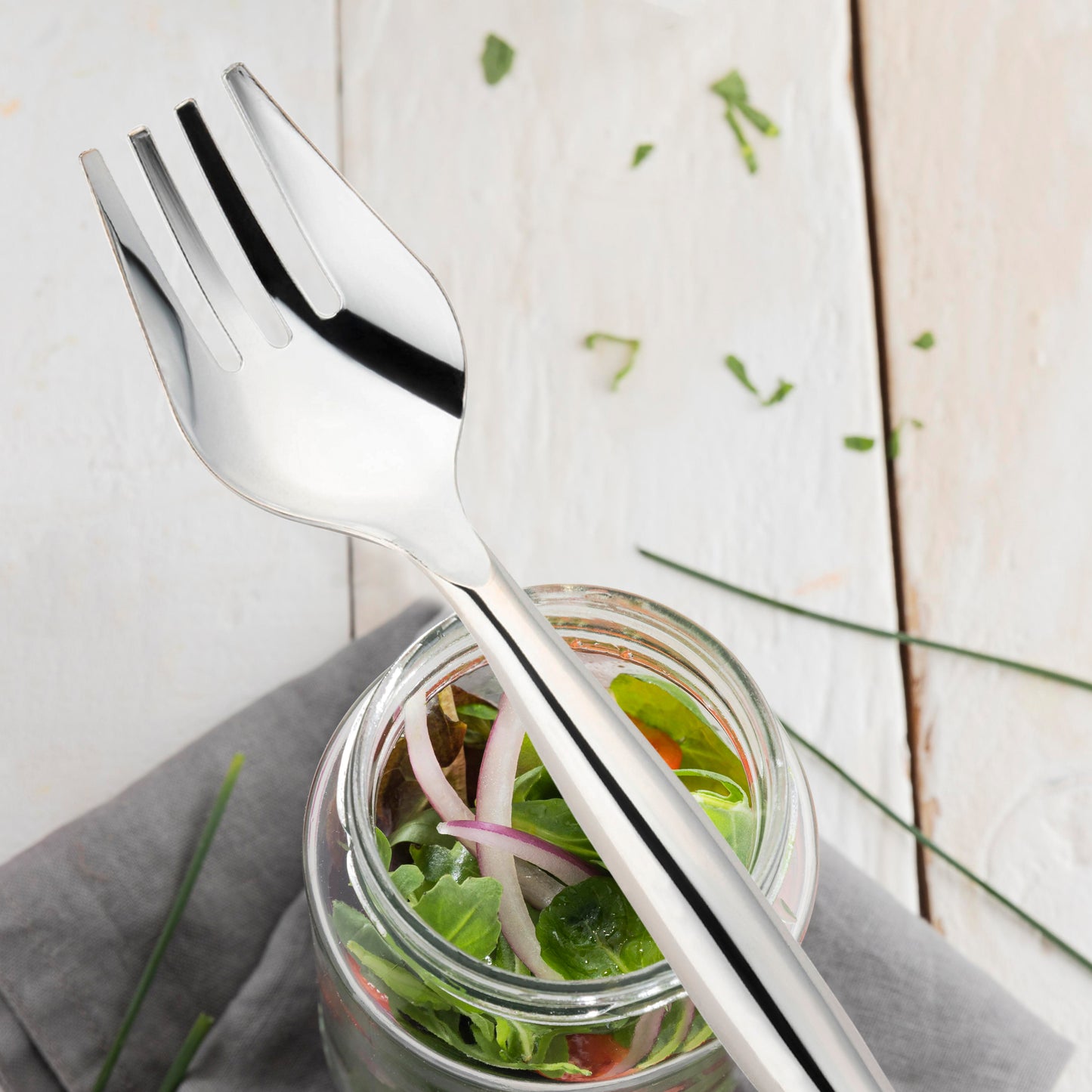 Silver Plastic Disposable Serving Forks