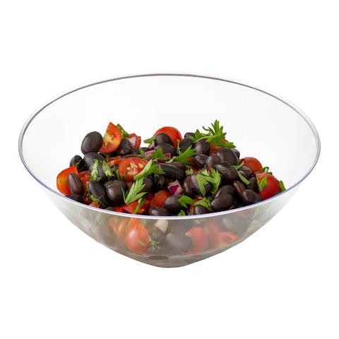 Solid Clear Organic Round Plastic Bowls (32 oz.) Secondary | The Kaya Collection