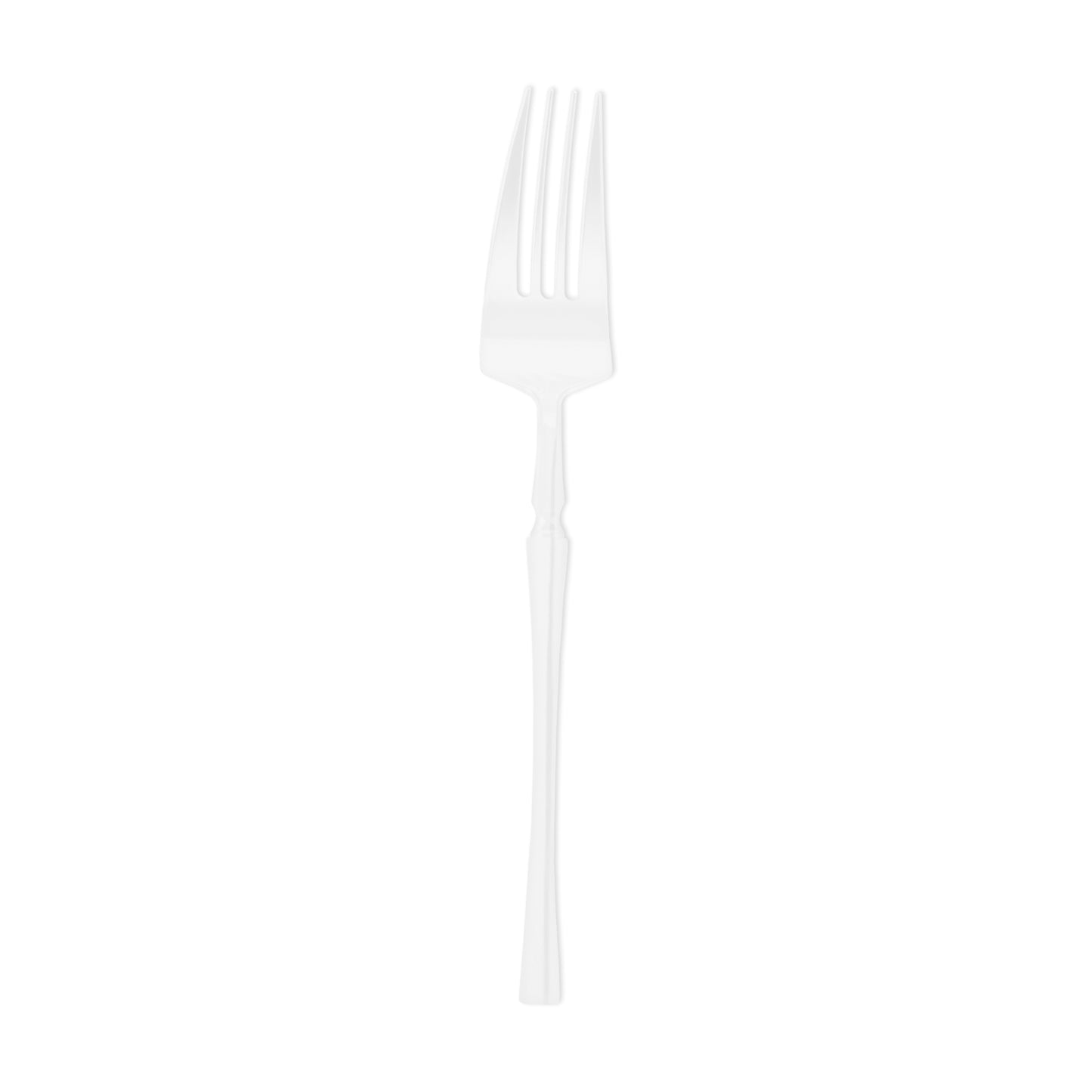 Solid White Moderno Disposable Plastic Dessert Forks