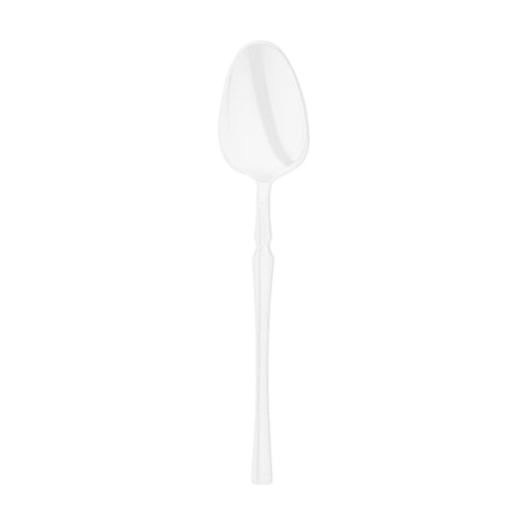 Solid White Moderno Disposable Plastic Dessert Spoons