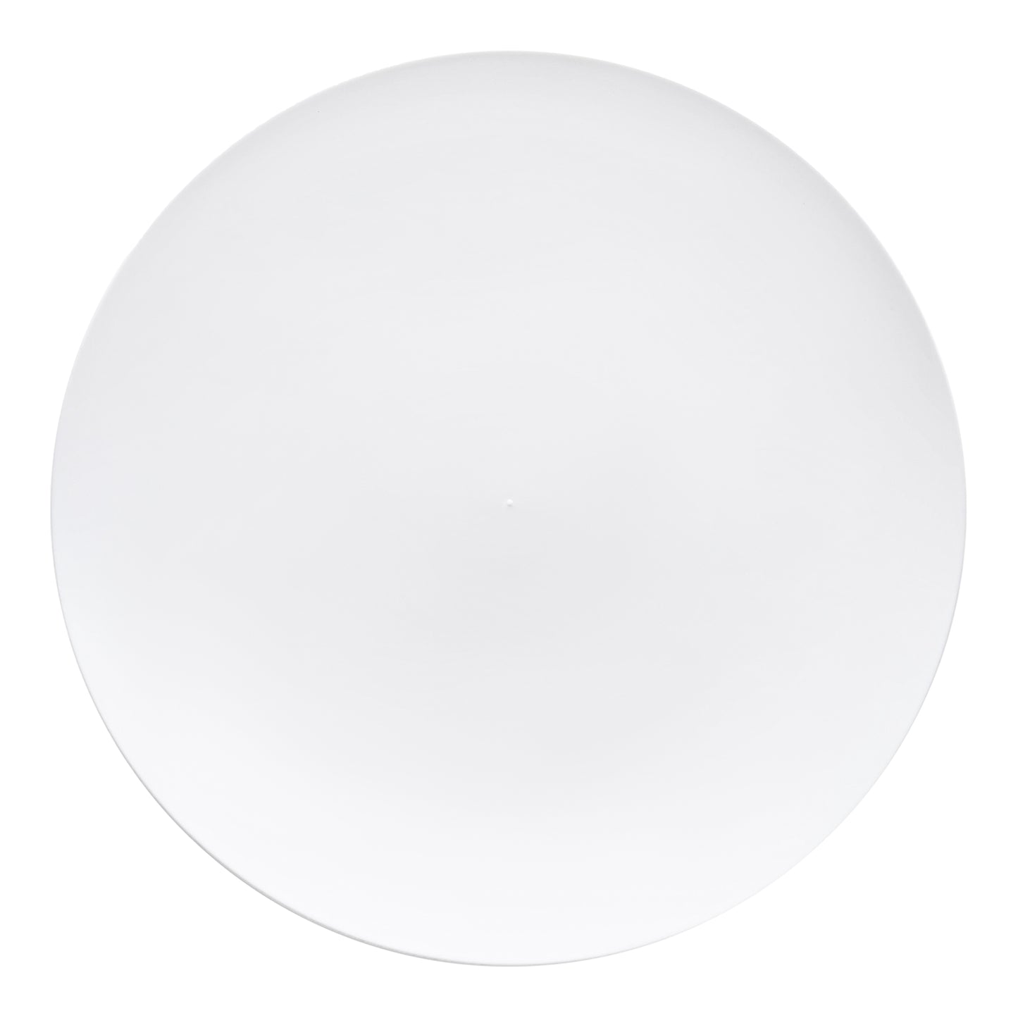 Solid White Organic Round Disposable Plastic Dinner Plates (10.25") | The Kaya Collection