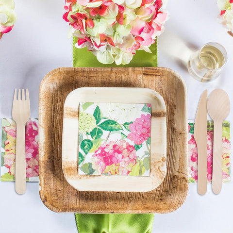 Square Palm Leaf Disposable Eco-Friendly Platters (11
