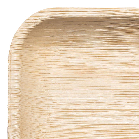 Square Palm Leaf Disposable Eco Friendly Pastry Plates (4