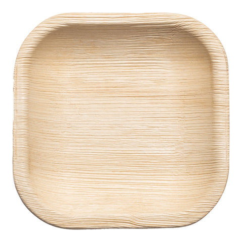 Square Palm Leaf Disposable Eco Friendly Pastry Plates (4
