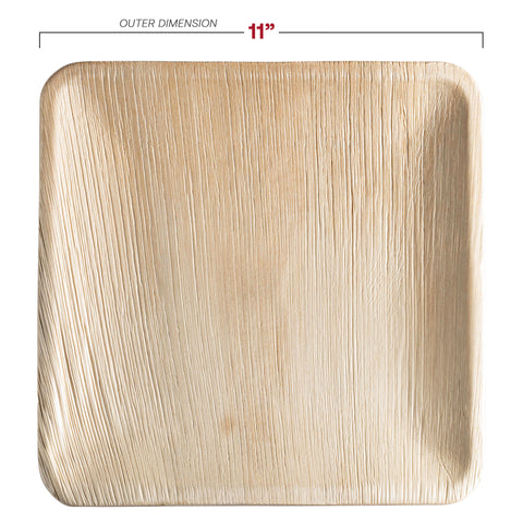 Square Palm Leaf Disposable Eco-Friendly Platters (11