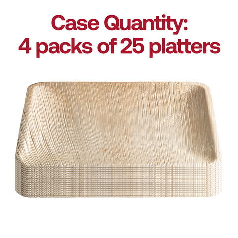 Square Palm Leaf Disposable Eco-Friendly Platters (11