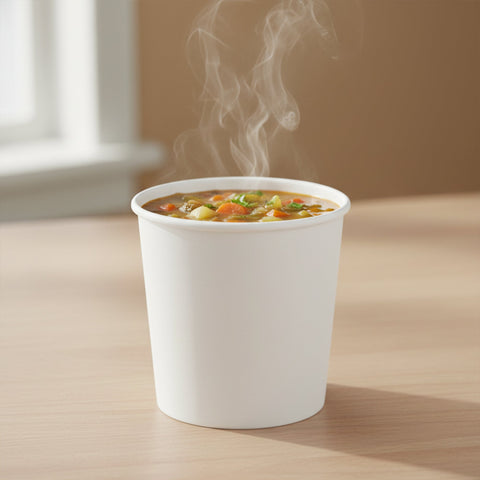 16 oz Squat Paper Soup Cups