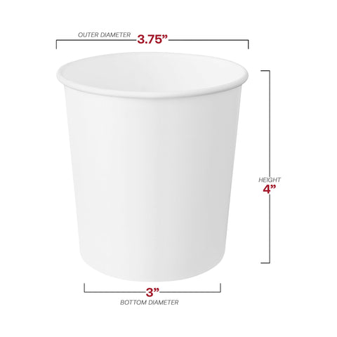 16 oz Squat Paper Soup Cups