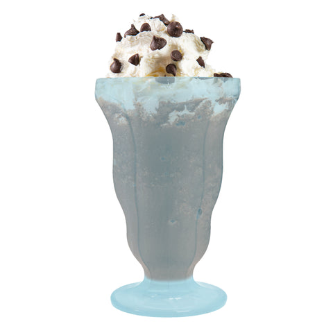 15 oz Transparent Blue Milkshake Plastic Cups