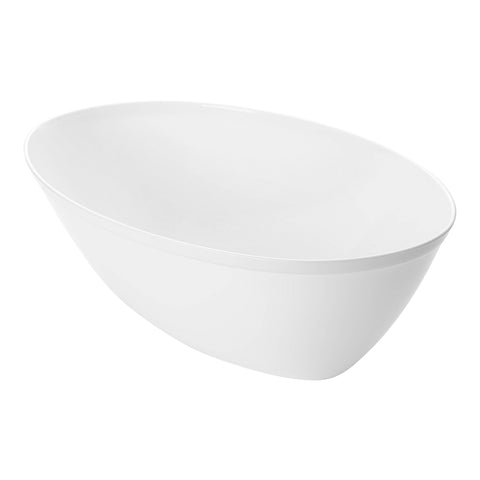 White Oval Disposable Plastic Serving Bowls (2 qt.)
