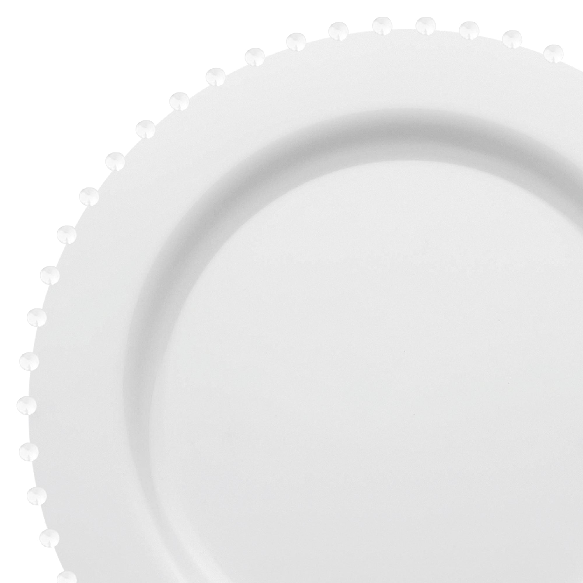 Plastic Plate - White Pearl String Dinner Plates | Kaya Collection ...