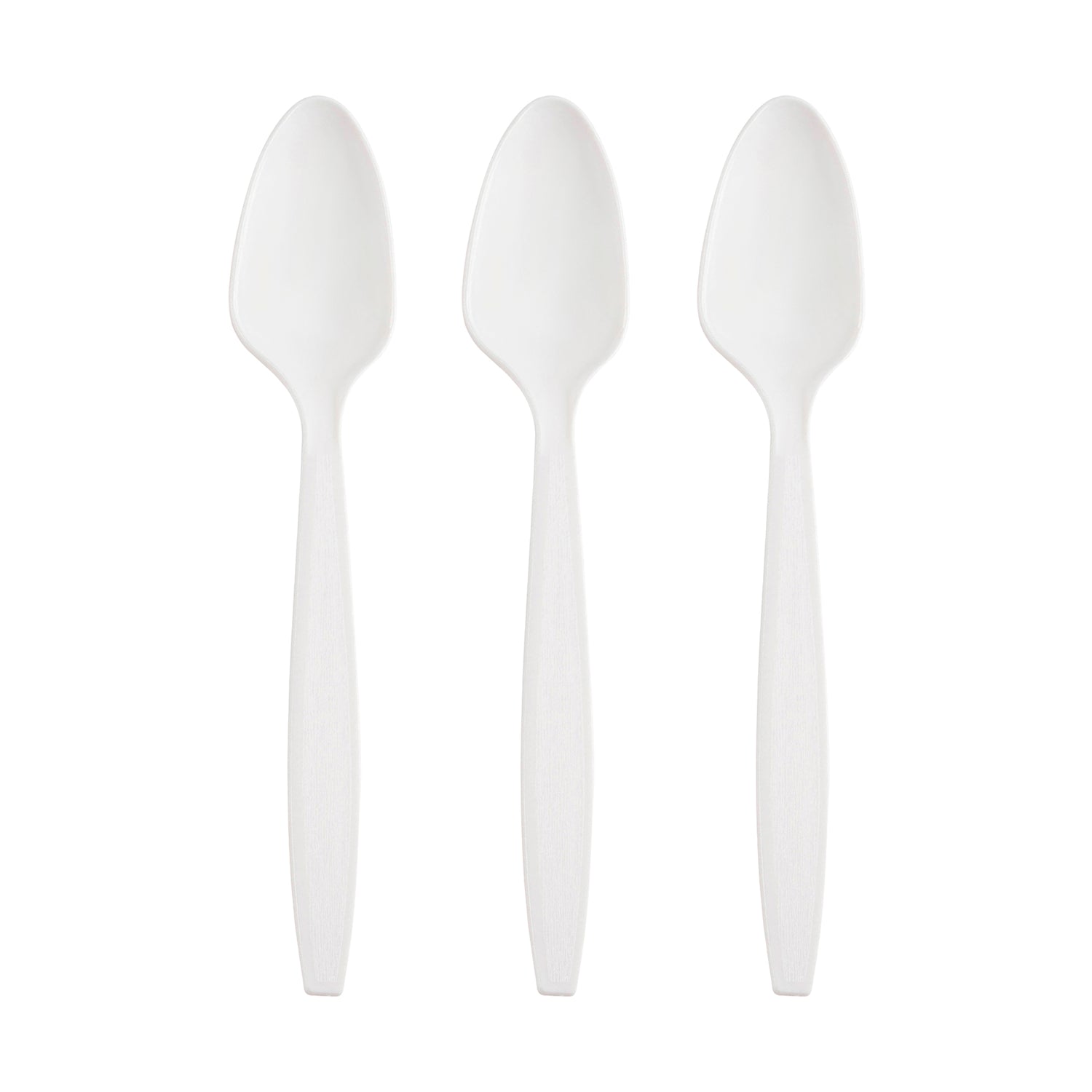 White Plastic Disposable Spoons Secondary | The Kaya Collection