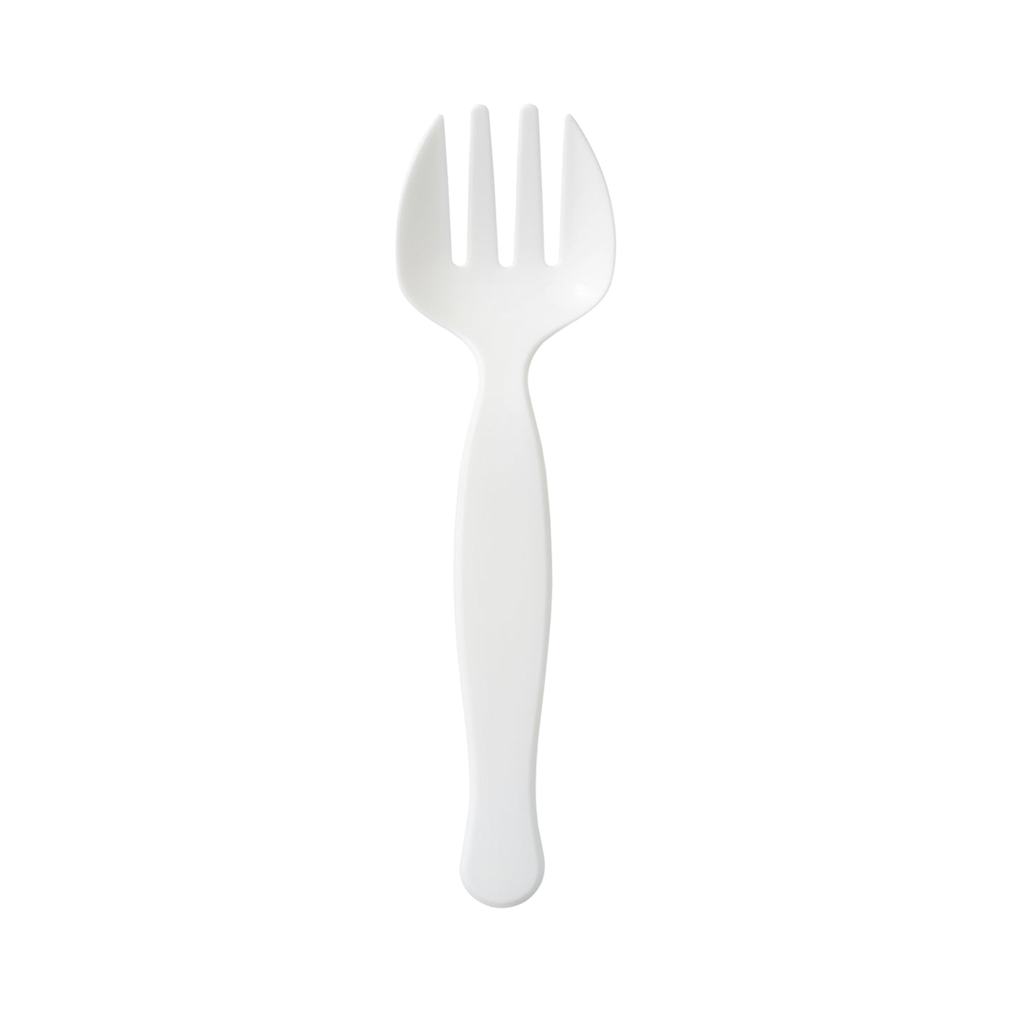 White Plastic Serving Forks