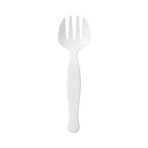 White Plastic Serving Forks