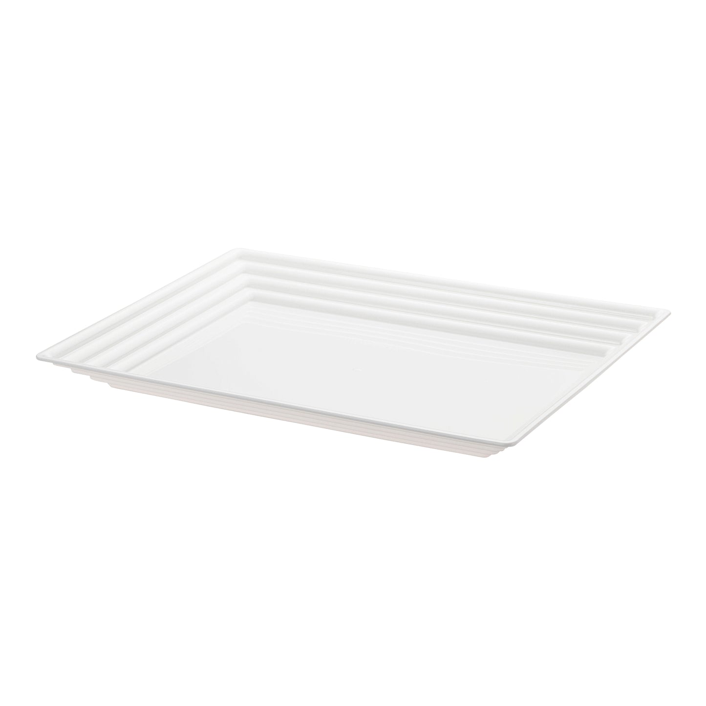 Plastic Tray White Rectangular Serving Tray Kaya Collection