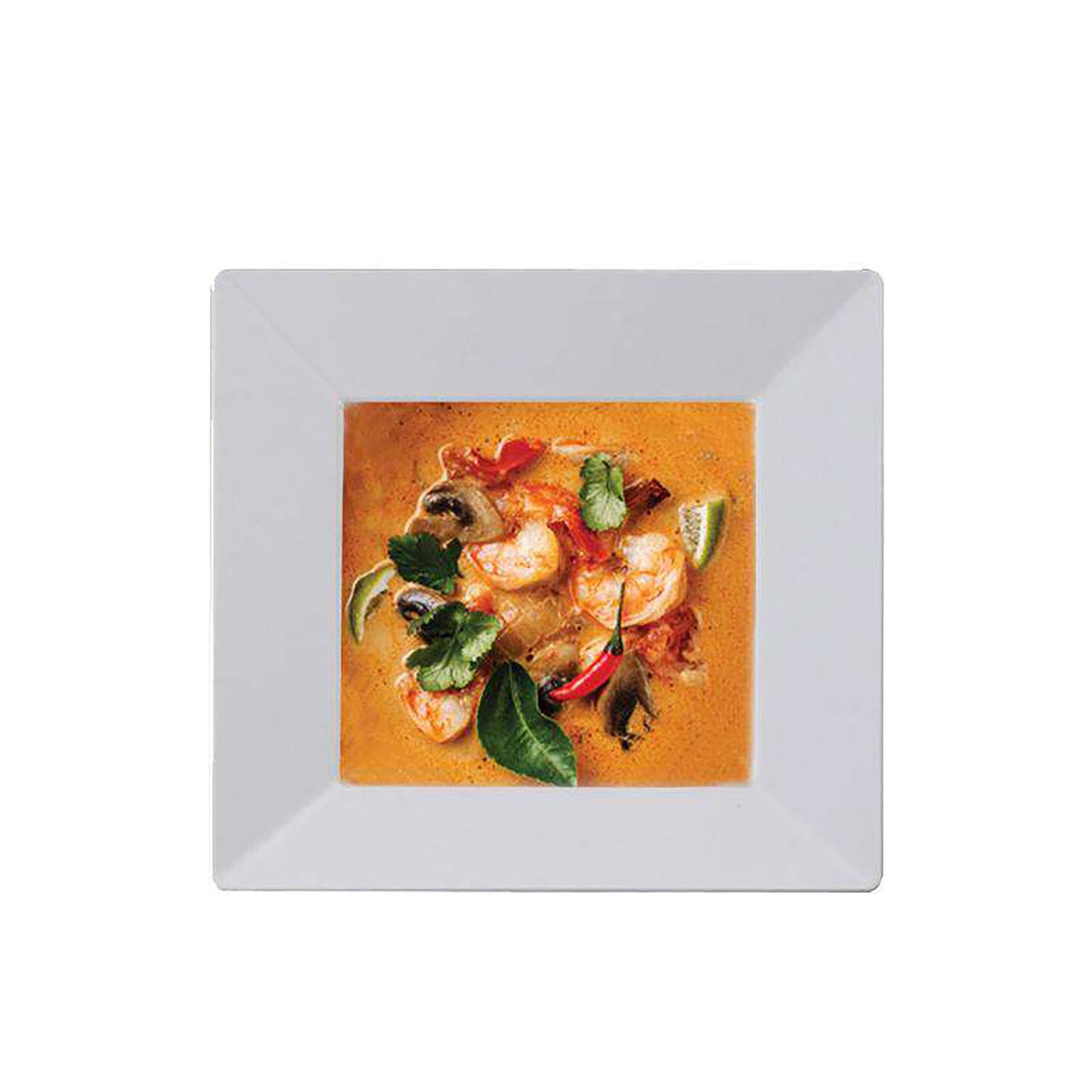 White Square Disposable Plastic Dessert Bowls (5 oz.)