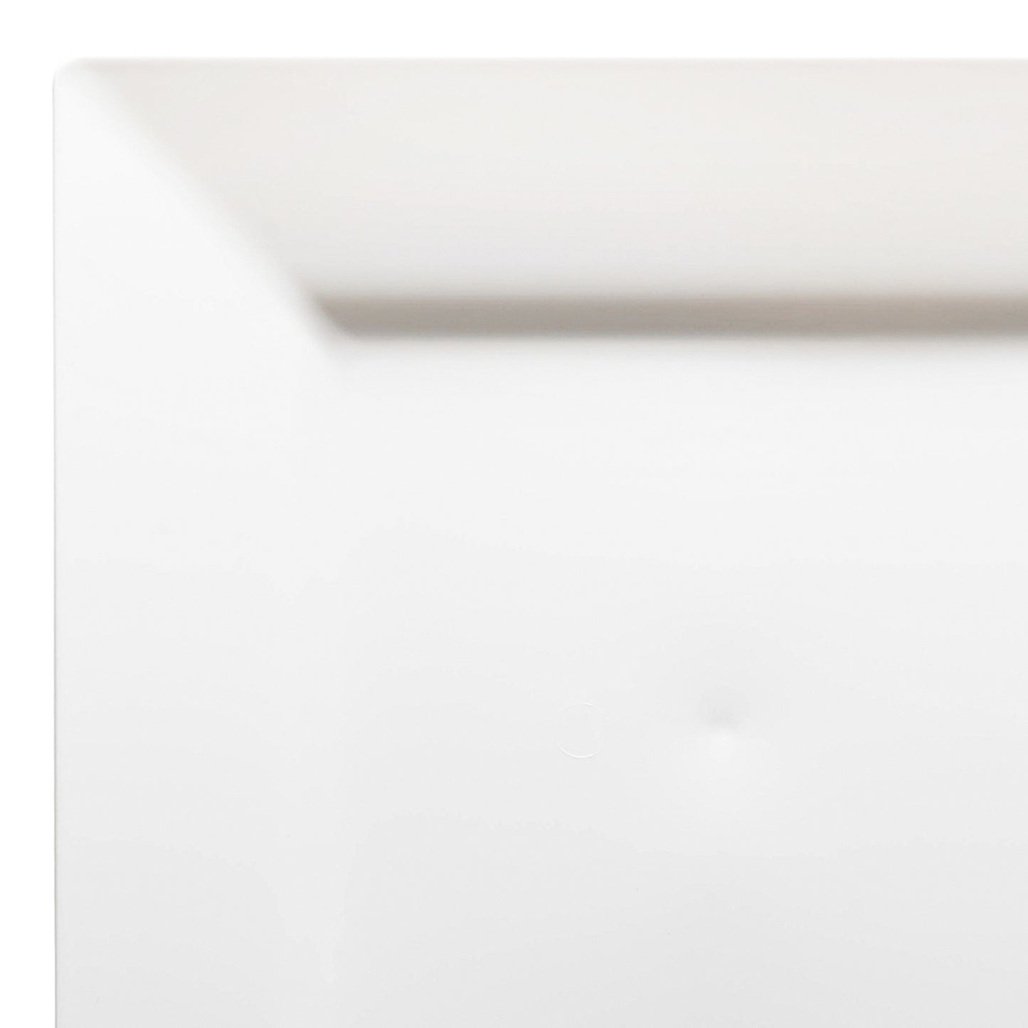 White Square Disposable Plastic Pastry Plates (4.5")