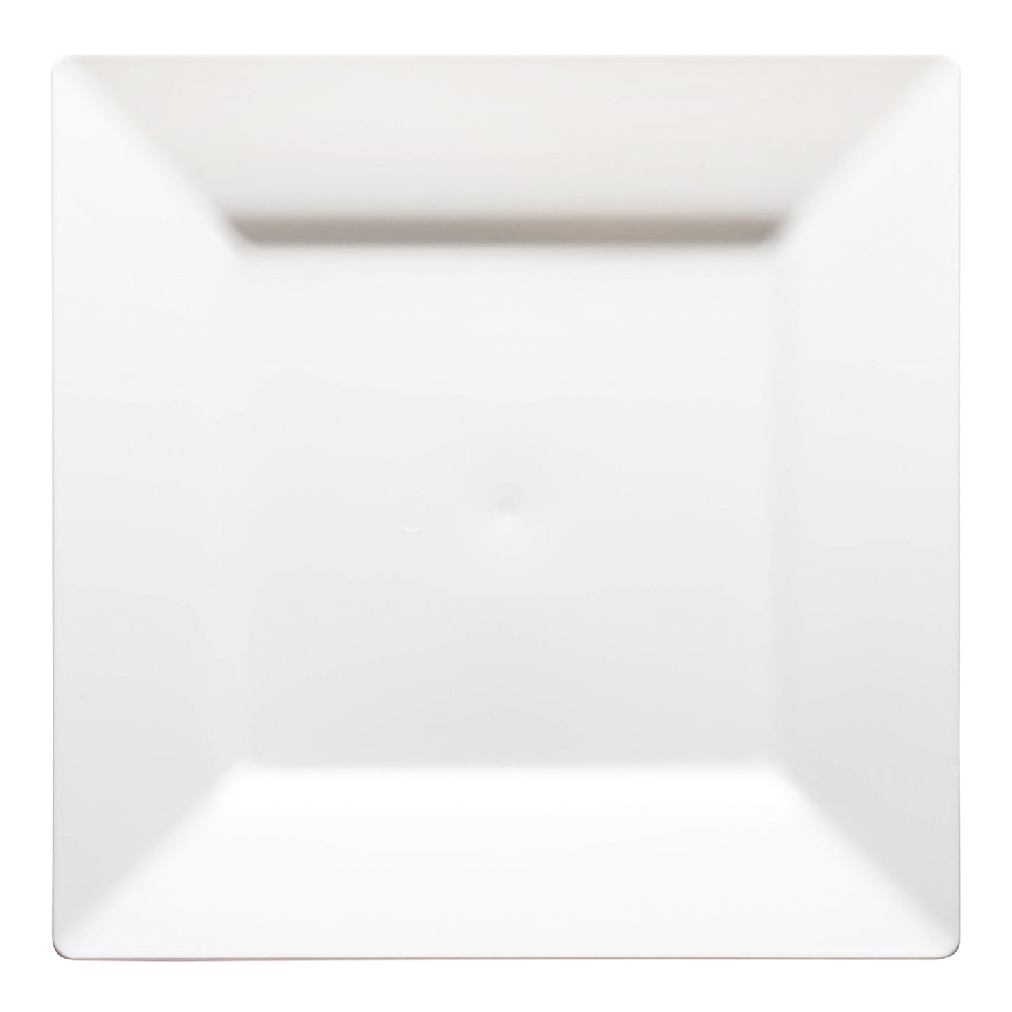 White Square Disposable Plastic Pastry Plates (4.5")