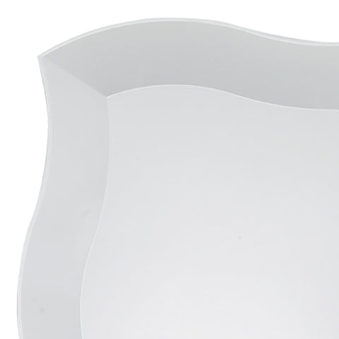 White Wave Disposable Plastic Dinner Plates (10