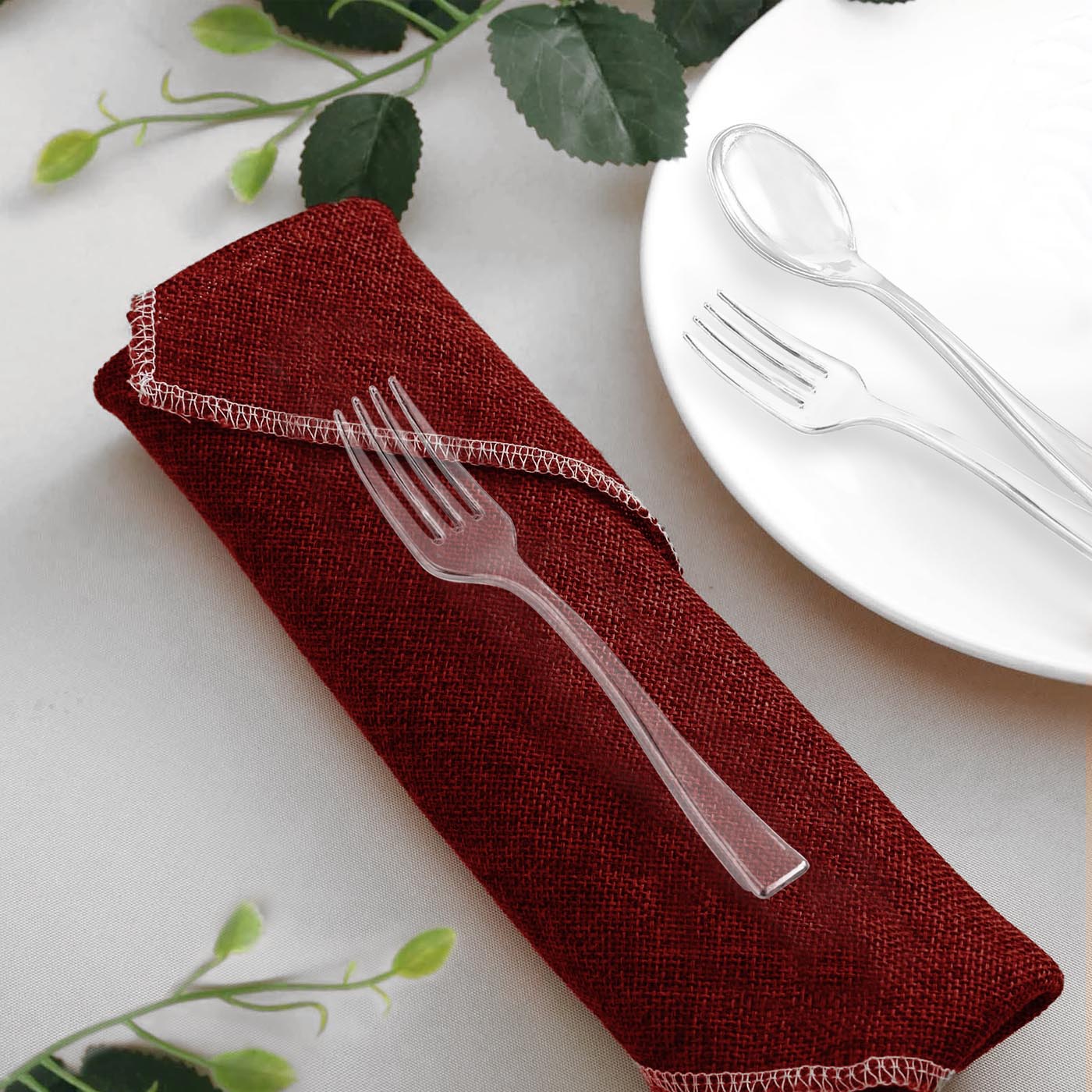 Clear Mini Disposable Plastic Tasting Forks