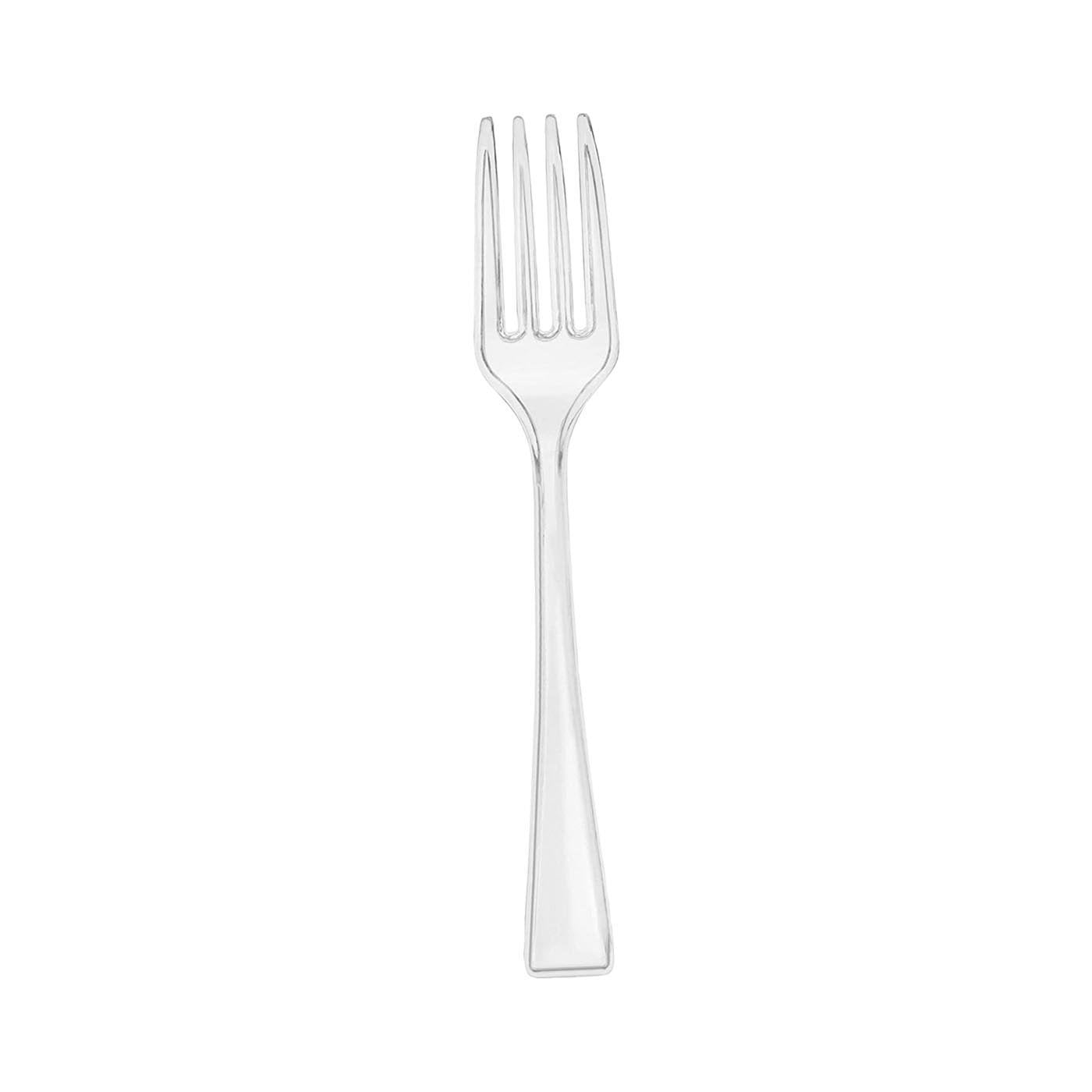 Clear Mini Disposable Plastic Tasting Forks