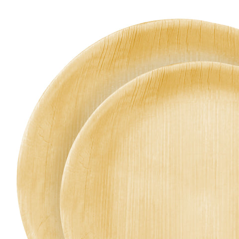 Round Palm Leaf Eco Friendly Compostable Dinnerware Value Set | Kaya Collection