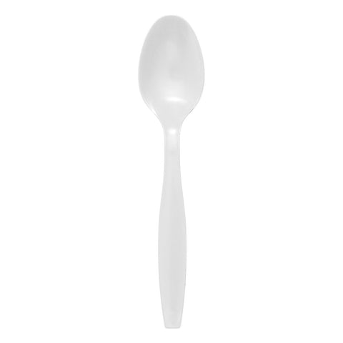 White Disposable Plastic Spoons